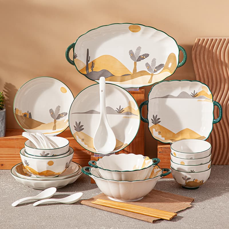 Golden Grove Ceramic Dinnerware Set